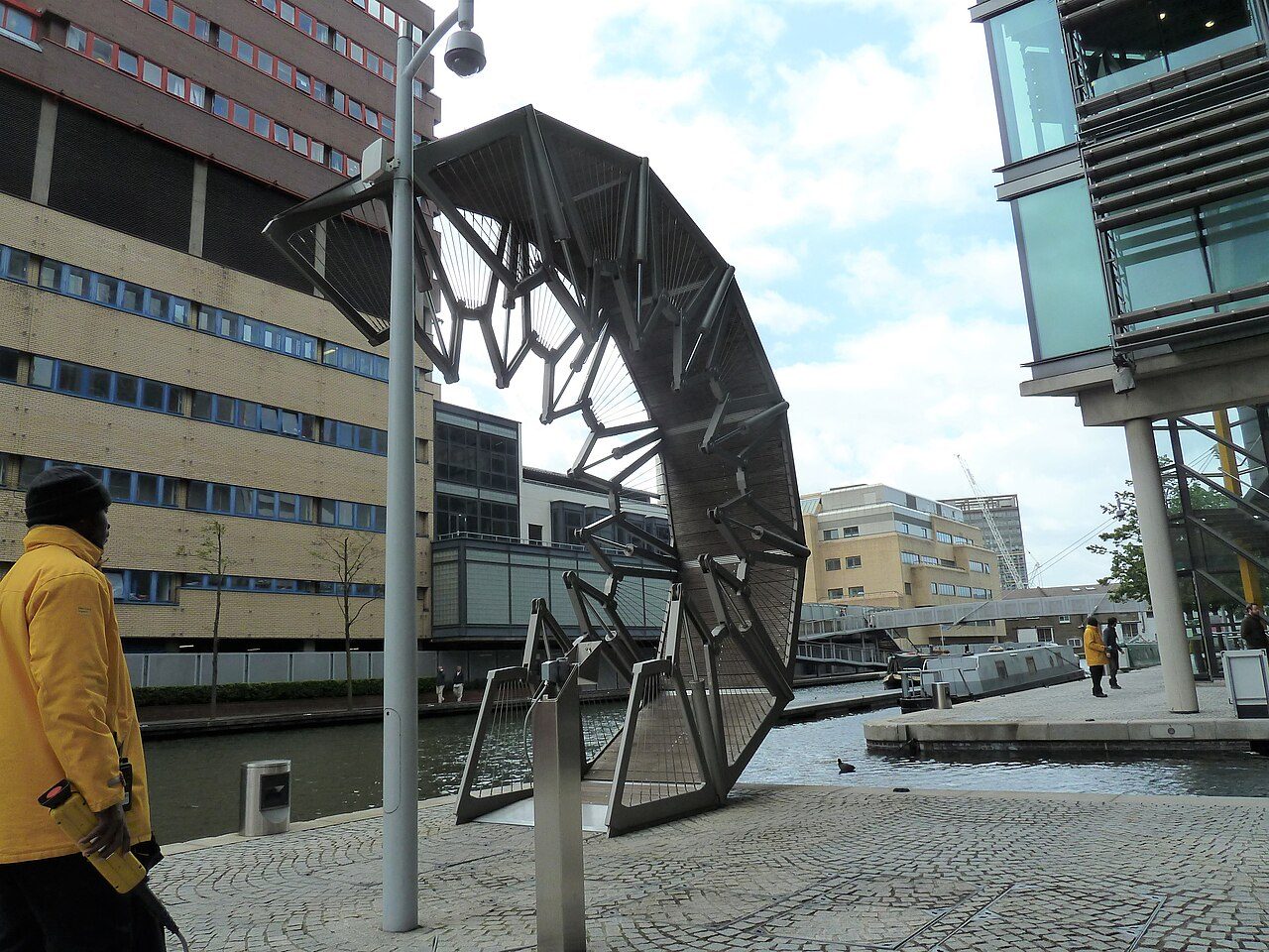 The Rolling Bridge by Thomas Heatherwick at Paddington Basin
